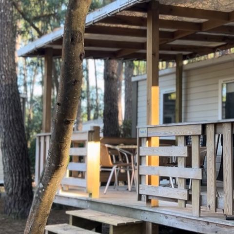 Stacaravan 6 personen - Stacaravan Confort Calvi 3 slaapkamers.