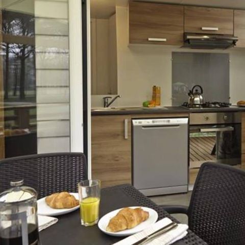 Bungalow 6 personen - Mobile-home | Premium | 3 slaapkamers | 6 pers. | Verhoogd terras | Air-con.