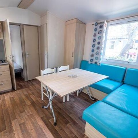 Bungalow 6 personen - Mobile-home | Comfort | 3 Slaapkamers | 6 Pers. | Verhoogd terras | Airconditioning