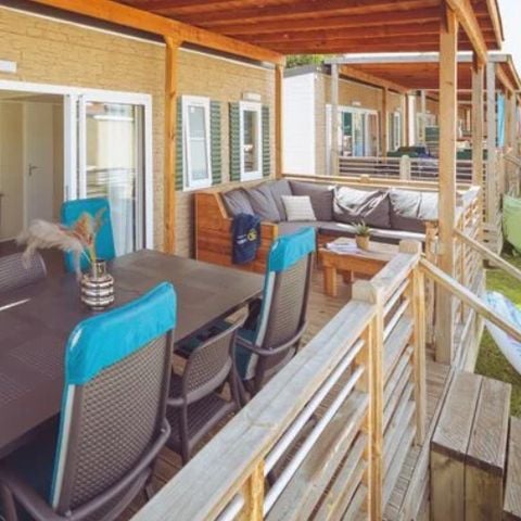 Stacaravan 7 personen - Premium Plus 3 kamers Lounge