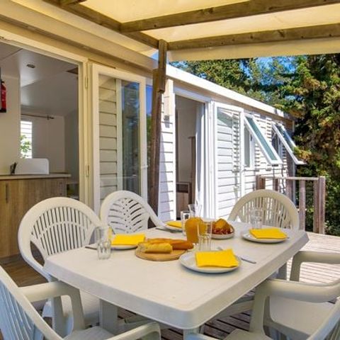 Stacaravan 6 personen - Stacaravan | Classic XL | 3 slaapkamers | 6 pers. | Verhoogd terras | Airconditioning.