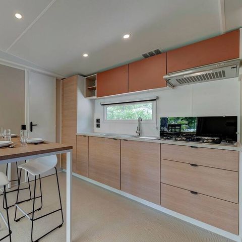 Stacaravan 6 personen - Mobile-home | Comfort | 3 Slaapkamers | 6 Pers. | Verhoogd terras | Airconditioning