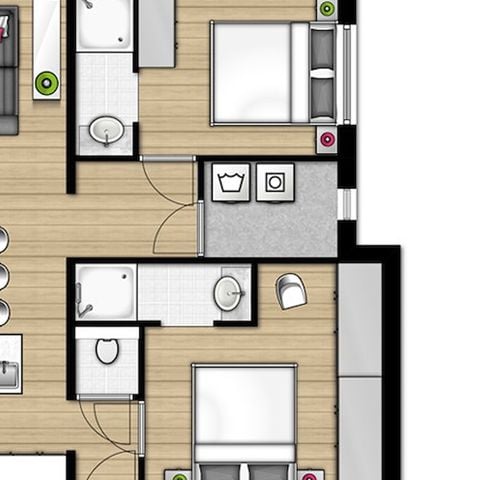 Bungalow 4 personen - 4C