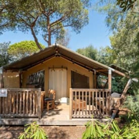 Stacaravan 5 personen - Tent Kenia + 5p 2ch ** (in het Frans)