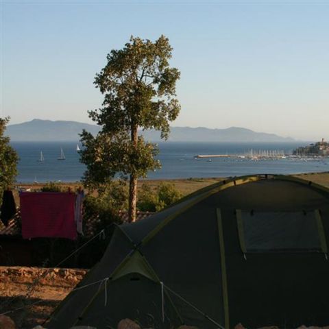 Kampeerplaats - Locatie Terras