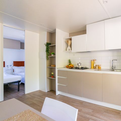 Stacaravan 6 personen - Lodge Elite Familie