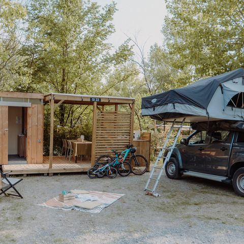 Kampeerplaats - Luxe privébadkamers