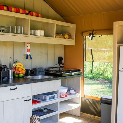 Safaritent 6 personen - Tent Lodge Prestige Plus - 2 slaapkamers - 1SDB - 35m²
