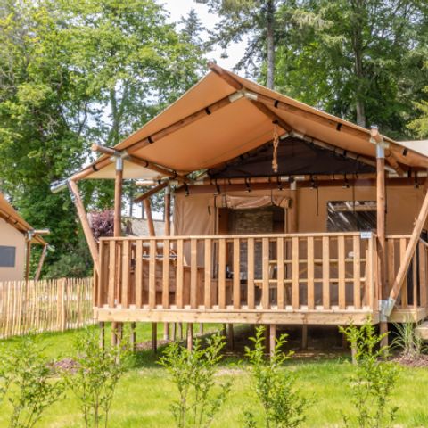 Safaritent 6 personen - Safari Prestige Plus 3ch 1SDB 49m² 49m