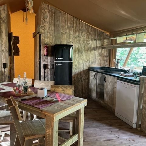 Safaritent 6 personen - Safari Prestige Plus 3ch 1SDB 49m² 49m