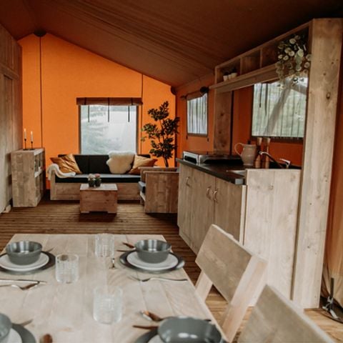 Safaritent 6 personen - Safari Prestige Plus 3ch 1SDB 49m² 49m