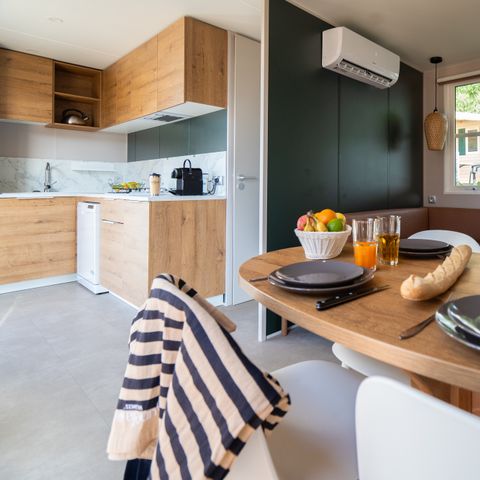 Stacaravan 4 personen - Sunelia Luxe 32m² 2 kamers - Air-conditioning