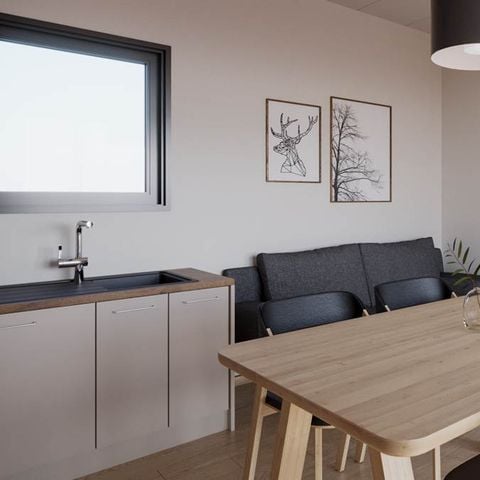 Stacaravan 6 personen - KAMERS SUITES - TV