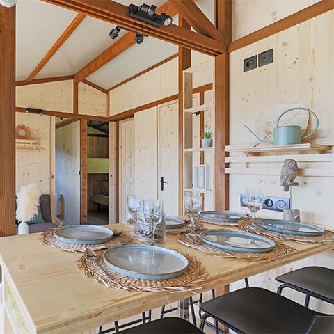Chalet 4 personen - Chalet Portland 35 m² - 3 slaapkamers + Overdekt terras + TV