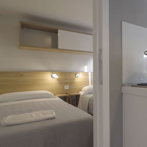 Stacaravan 4 personen - 2 kamers Orchidea