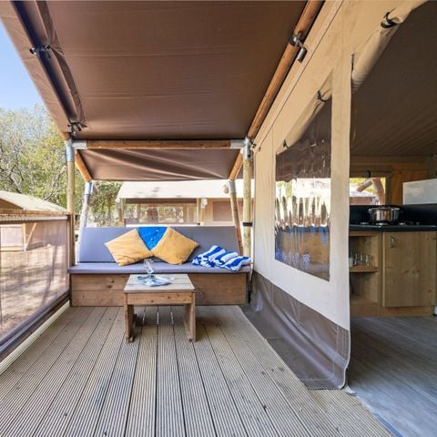 Safaritent 5 personen - Safaritent Lodge + airco (5P)