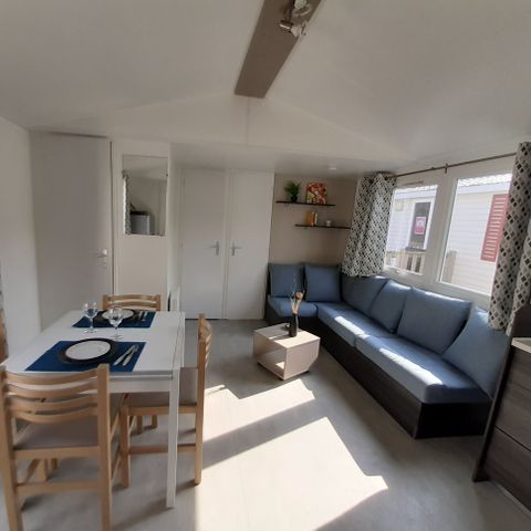 Stacaravan 6 personen - C11 MOBIL HOME 3 SLAAPKAMERS airconditioning tv