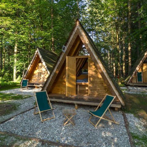 UNIEKE ACCOMMODATIE 3 personen - Glamping Hut Bosbed