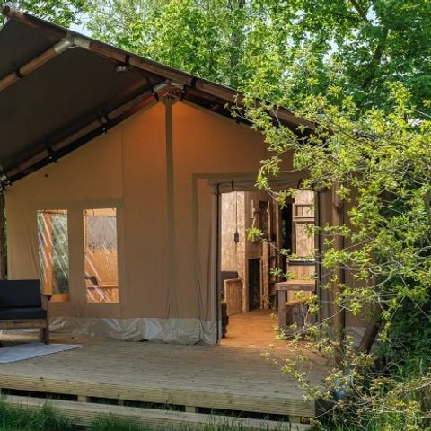 Safaritent 8 personen - met privé sanitair