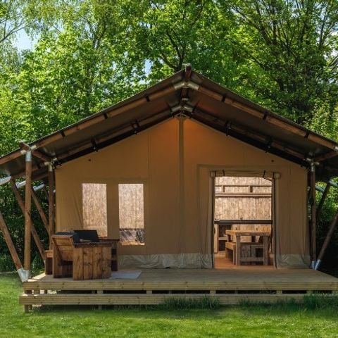 Safaritent 8 personen - met privé sanitair