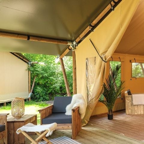 Safaritent 8 personen - met privé sanitair