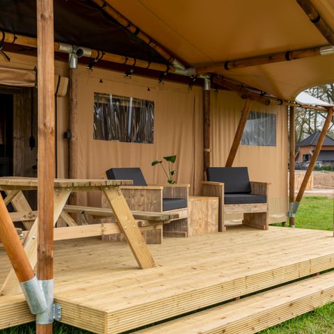 Safaritent 5 personen - Safarisuite met privé sanitair | 5 personen