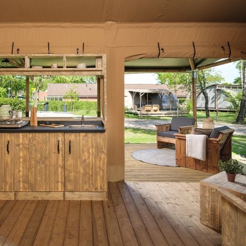 Safaritent 5 personen - Safarisuite met privé sanitair