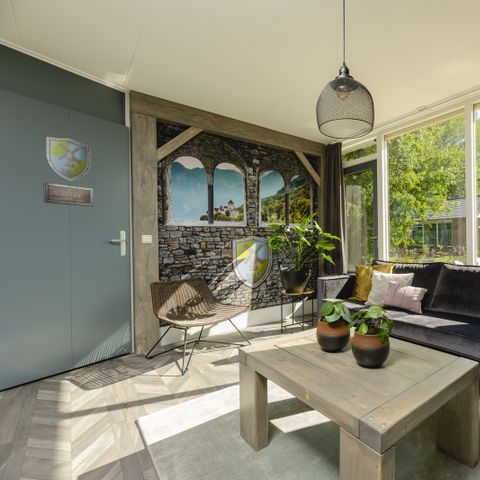 Bungalow 5 personen - Baby- & kinderbungalow 'Ridders & prinsessen' met sauna & bubbeltub