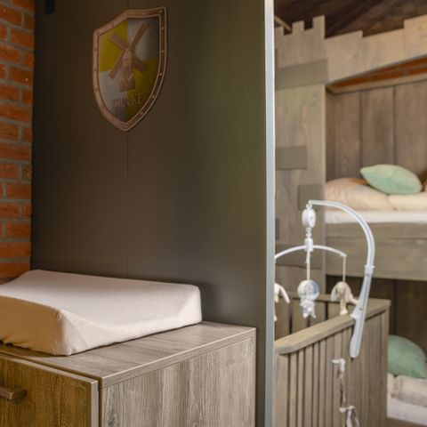 Bungalow 5 personen - Baby- & kinderbungalow 'Ridders & prinsessen' met sauna & bubbeltub I 5 personen