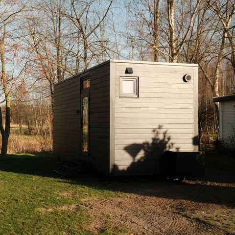 Bungalow 2 personen - Spiegelhuisje aan de Regge met bubbeltub en panoramaview