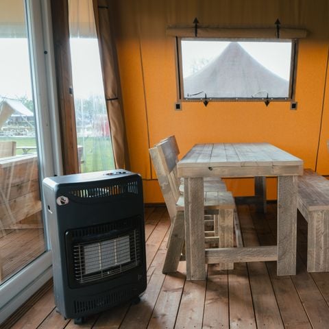 Safaritent 5 personen - Tribe lodgetent met privé sanitair