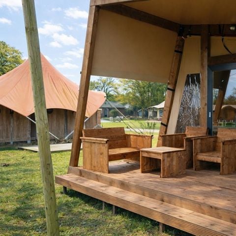 Safaritent 5 personen - Tribe lodgetent met privé sanitair