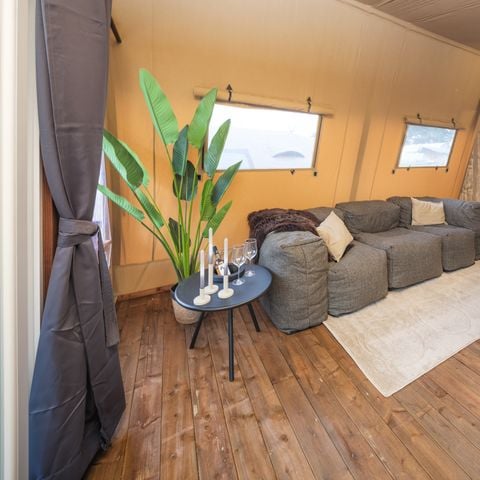 Safaritent 5 personen - Tribe lodgetent met privé sanitair