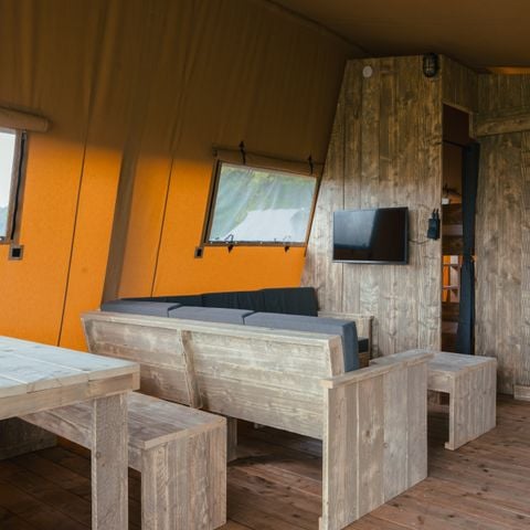 Safaritent 5 personen - Tribe lodgetent met privé sanitair