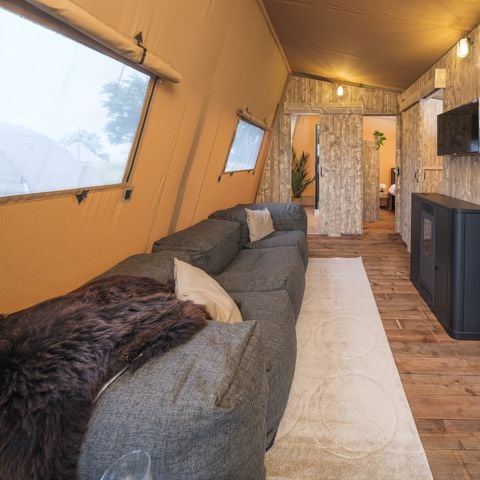 Safaritent 5 personen - Tribe lodgetent met privé sanitair
