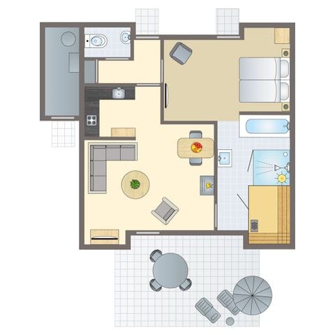 Bungalow 2 personen - Wellness 2ELW