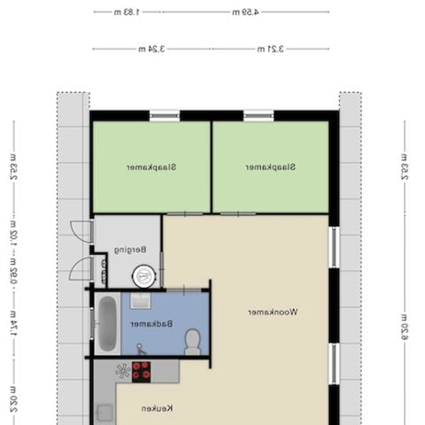 Bungalow 4 personen - De Kleine Gramsberger
