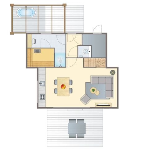 Bungalow 4 personen - Wellness 4ELW