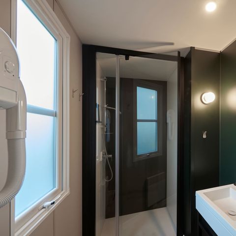 Stacaravan 6 personen - Stacaravan Elégance 3 slaapkamers terras