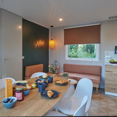 Stacaravan 6 personen - Stacaravan Elégance 3 slaapkamers terras