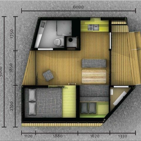 Studio 4 personen - Studio Trek-in