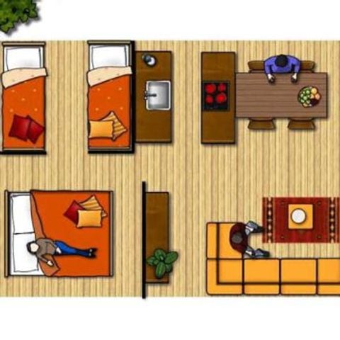 Tent 4 personen - Woodlodge