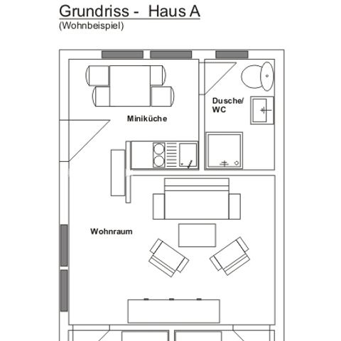 Bungalow 4 personen - A