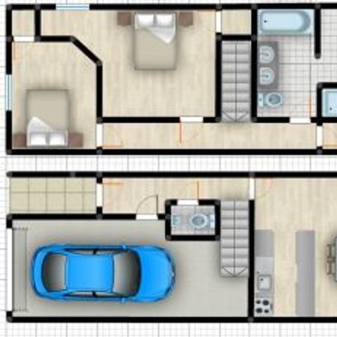 Bungalow 8 personen - Duplex
