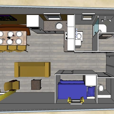 Lodge 6 personen - Comfort Lodge | 6 personen (50 m²) - Honden toegelaten