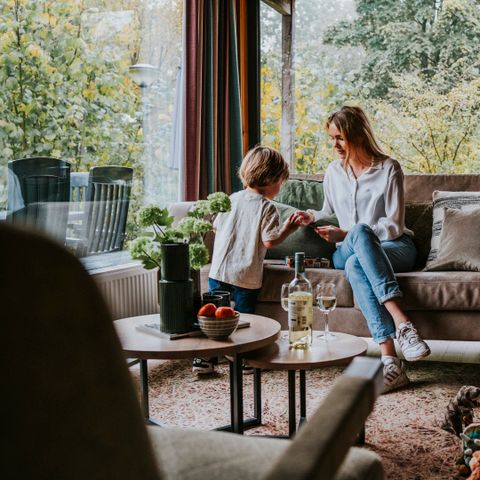 Bungalow 6 personen - Damhert incl. sauna en incl. entree Safaripark Beekse Bergen