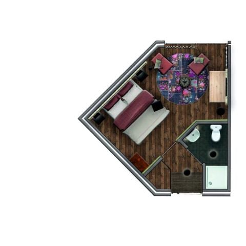 Studio 2 personen - Kamer Vlinder