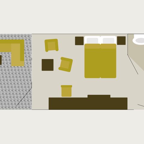 Slaapkamer 2 personen - Luxe Hotelkamer