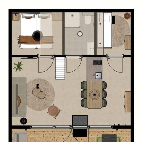 Lodge 6 personen - Big lodge | 6 personen