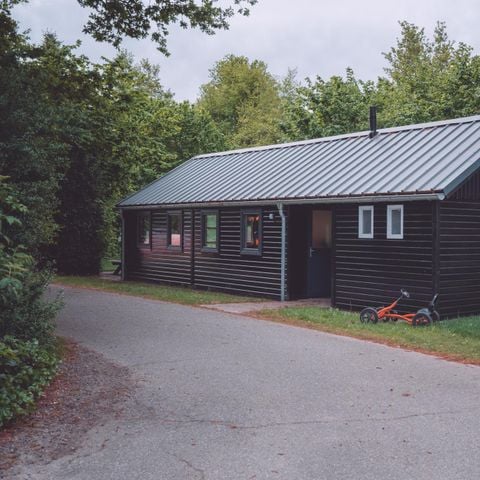 Tiny House 16 personen - Groepsverblijf blokhut + 4 vierpersoons tiny houses (16 personen)